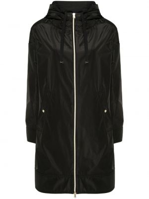 Kabát na zip s kapucí Herno černý