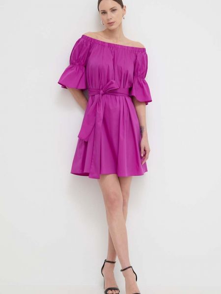 Фиолетовое платье мини Liu Jo