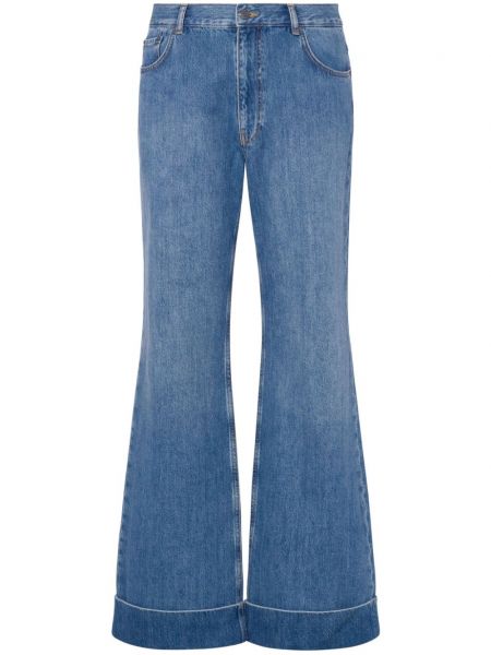 Flared jeans Moschino blå