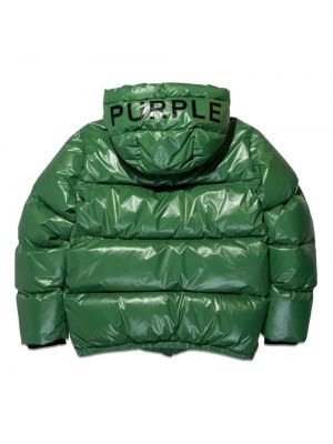 Dūnu jaka ar kapuci ar apdruku Purple Brand