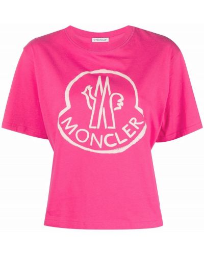 Trykt t-skjorte Moncler rosa