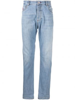 Avsmalnande jeans Brunello Cucinelli blå