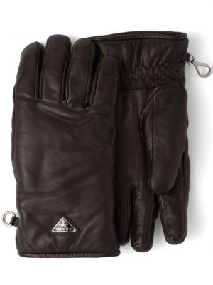 Кожени ръкавици Prada черно