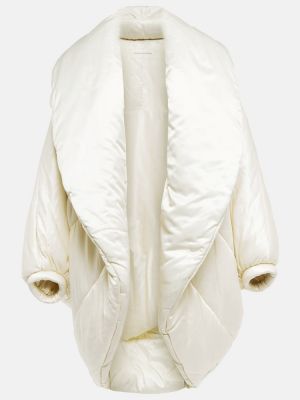 Oversized bavlněný krátký kabát Dries Van Noten bílý