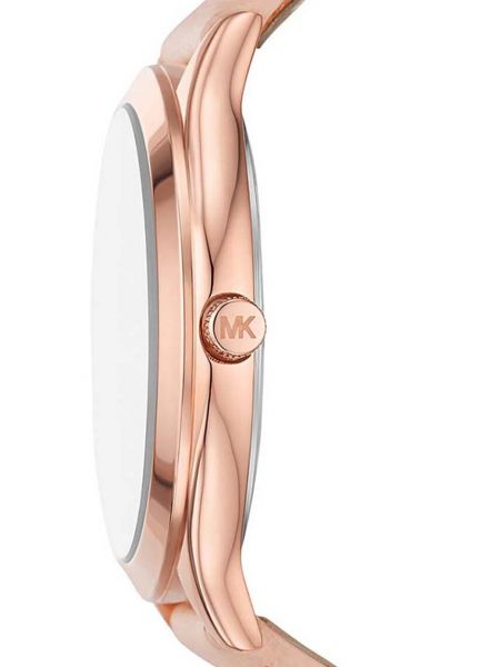 Zegarek slim fit z różowego złota Michael Kors