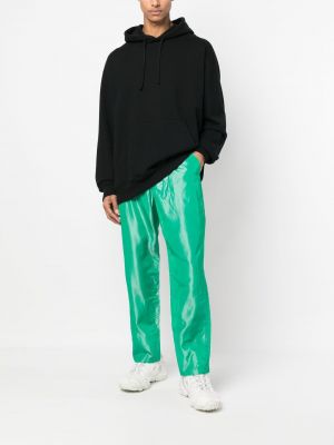 Rovné kalhoty Erl zelené
