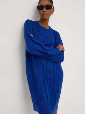 Sukienka mini oversize Answear Lab niebieska