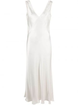 Hodvábne šaty Asceno biela
