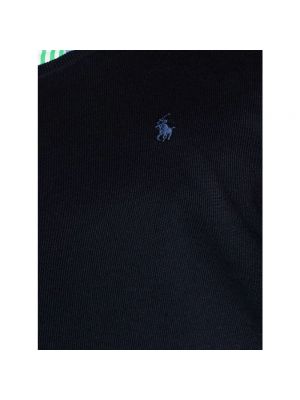 Sudadera con bordado de algodón de tela jersey Ralph Lauren azul