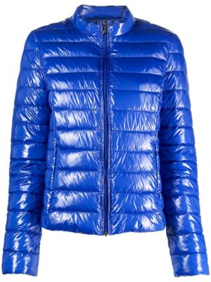 Péřová bunda na zip Patrizia Pepe modrá