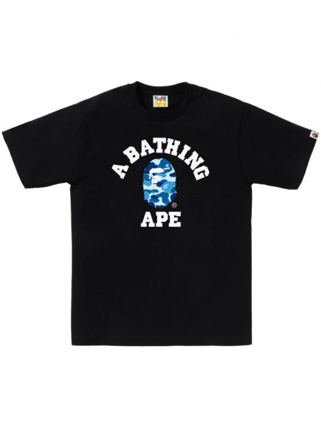 Medvilninis marškinėliai A Bathing Ape® juoda