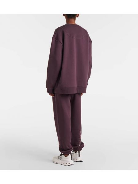 Pamuklu polar sweatshirt Adidas By Stella Mccartney mor