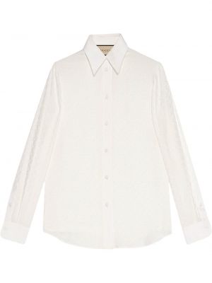 Camisa de crepé Gucci blanco