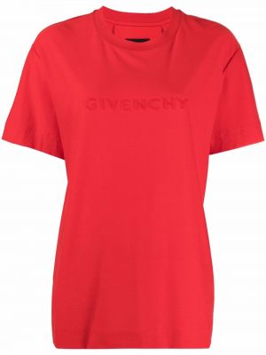 Camiseta con estampado Givenchy rojo