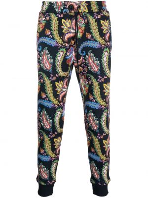 Pantalon de joggings en cachemire à imprimé Etro noir