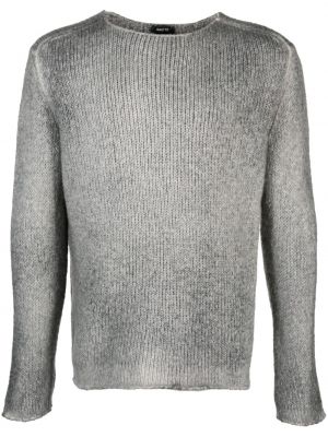 Chunky пуловер с кръгло деколте Avant Toi сиво