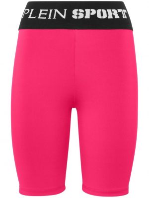 Pantaloni scurți de sport Plein Sport roz