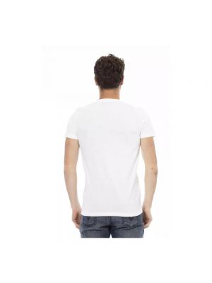 Camisa de algodón Trussardi blanco