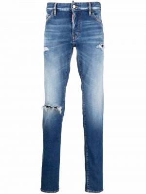 Nødlidende skinny jeans Dsquared2 blå