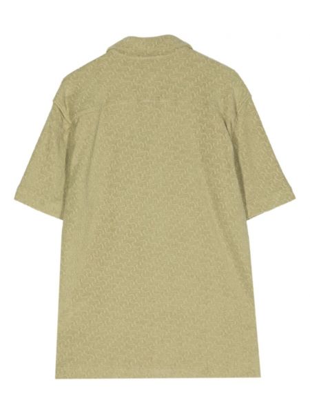 Žakardinė medvilninė marškiniai Frescobol Carioca žalia