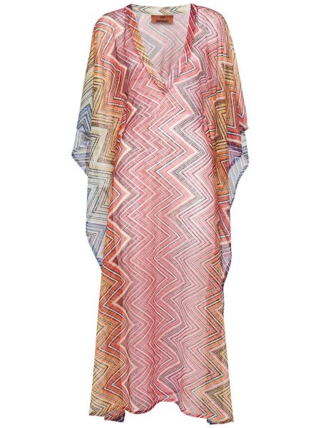 Kaftan med mönster med v-ringning Missoni