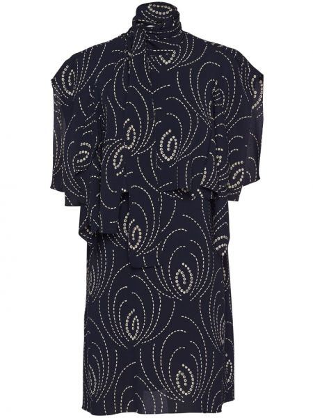 Šaty s potlačou s abstraktným vzorom Prada