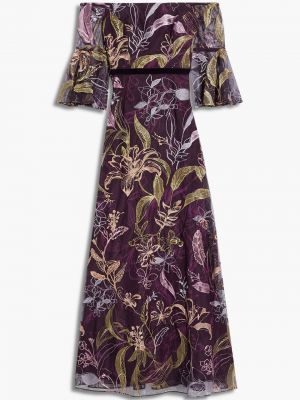 Večerní šaty Marchesa Notte - burgundské
