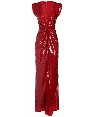 Rochie cu decolteu în v Dolce & Gabbana roșu