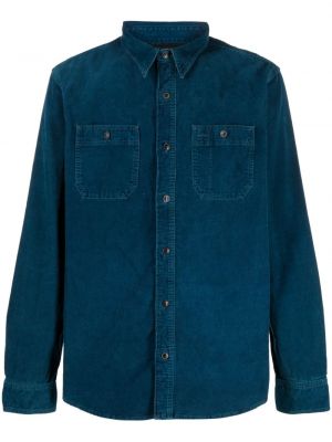 Medvilninė marškiniai Ralph Lauren Rrl mėlyna