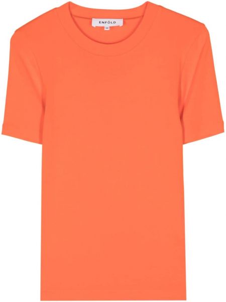 Bombažna majica Enföld oranžna