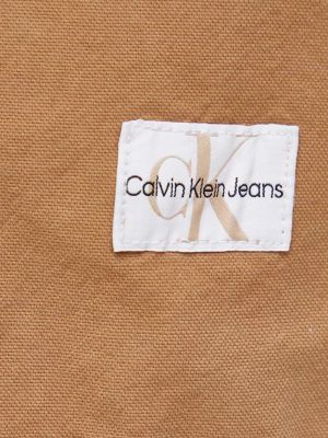 Denim srajca Calvin Klein Jeans rjava