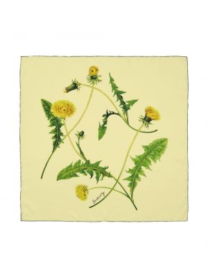 Šalle ar ziediem ar apdruku Burberry dzeltens