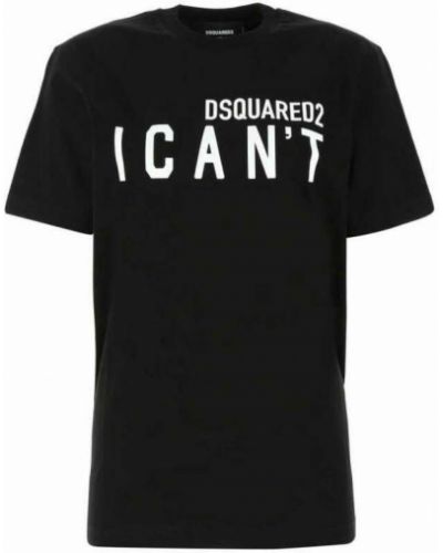T-shirt Dsquared2, сzarny