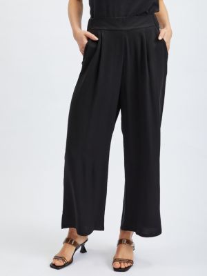Pantaloni culottes Orsay negru