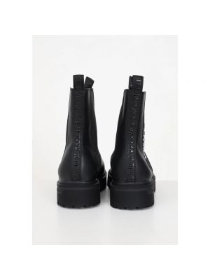 Botas de agua de cuero Versace Jeans Couture negro