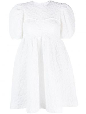 Jacquard mini haljina Cecilie Bahnsen bijela