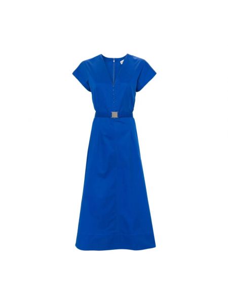 Niebieska sukienka midi Tory Burch