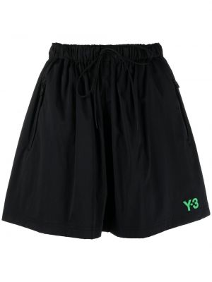 Pantaloncini sportivi con stampa Y-3 nero