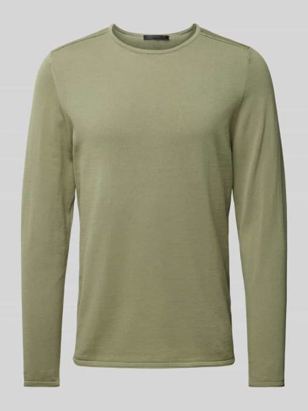 Dzianinowy sweter w jednolitym kolorze Drykorn zielony