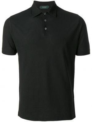 Polo majica Zanone črna