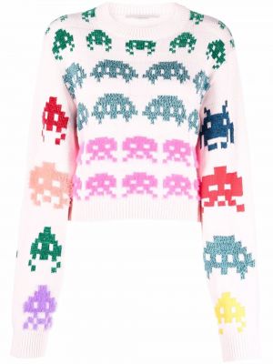 Плетен пуловер Stella Mccartney розово