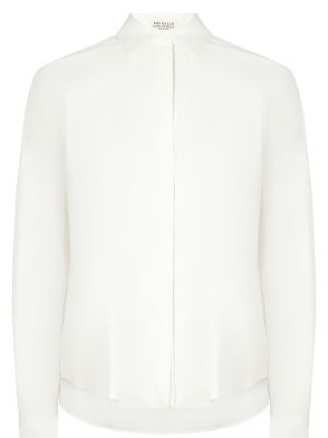 Белая блузка Brunello Cucinelli