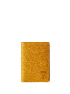 Usnjena denarnica Burberry rumena
