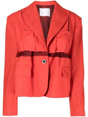 Lang blazer Sacai oransje