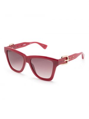 Okulary przeciwsłoneczne na sprzączkę Moschino Eyewear czerwone