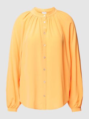 Jedwabna bluzka w jednolitym kolorze Tonno & Panna pomarańczowa
