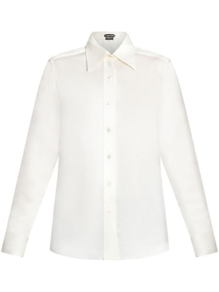 Bílá hedvábná košile Tom Ford