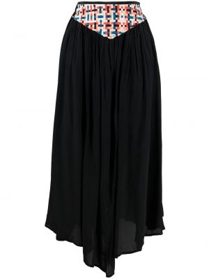 Asymetrická dlhá sukňa Forte Forte čierna