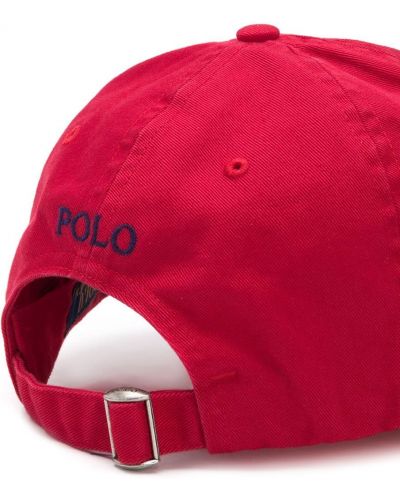 Gorra con bordado Polo Ralph Lauren rojo