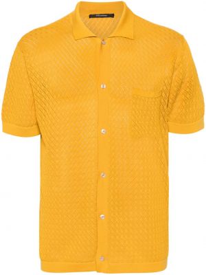 Памучна риза Tagliatore жълто